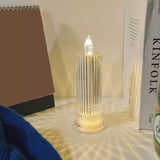 Bronze acrylic candle, LED, elegant decor