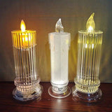 Bronze acrylic candle, LED, elegant decor