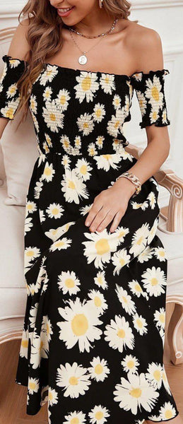 Sunflower off cheap the shoulder dress