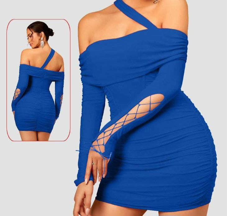 Lycra Dress With One Strap Open From The Stomach And Back With Tassels From  The Tail, The Lycra Company Address