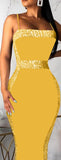 Long dress made of lycra with fish scales