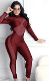 Jumpsuit made of Lycra and Lycra net