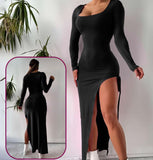 Dress made of Lycra with open on one side