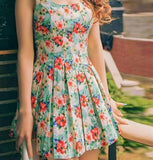 Dress made of floral cotton