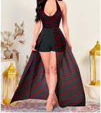 Lingerie made of Lycra and dotted chiffon