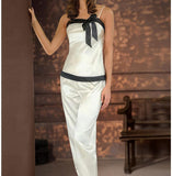 Two-piece pajama made of satin
