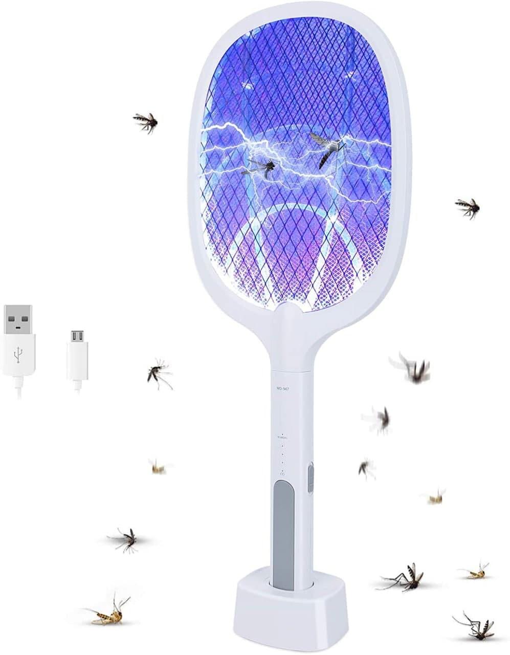Racket Zapper for Insects and Flies