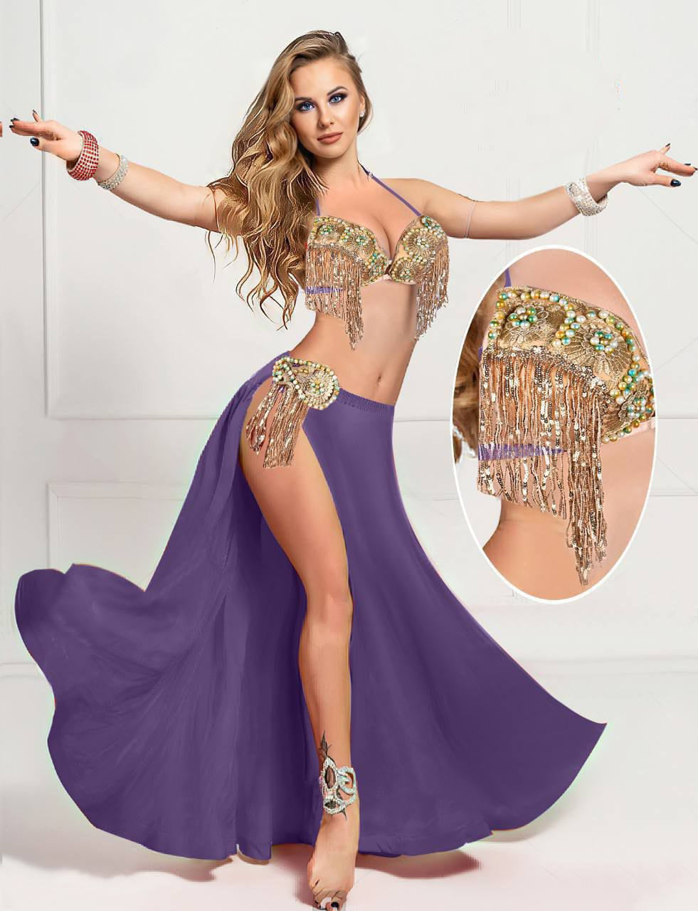 Belly Dance Costume Set For Girls Skirt Performance Suit With Bollywood  Clothes For Stage Dance Wear From Chasebudinger, $22.65 | DHgate.Com