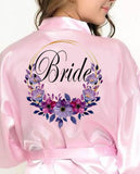 Bridesmaid satin robe