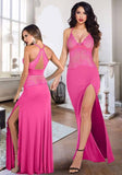 Lycra lingerie with lace - open from one side and from the back