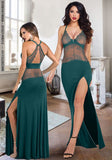 Lycra lingerie with lace - open from one side and from the back